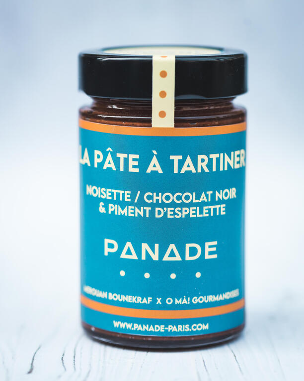 Pâte à tartiner noisette chocolat piment