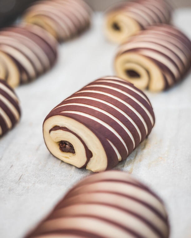 Pain au chocolat au brownie
