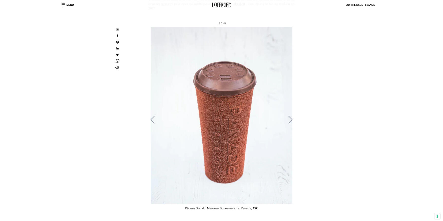 Article à propos de Panade Paris sur le site L'officiel