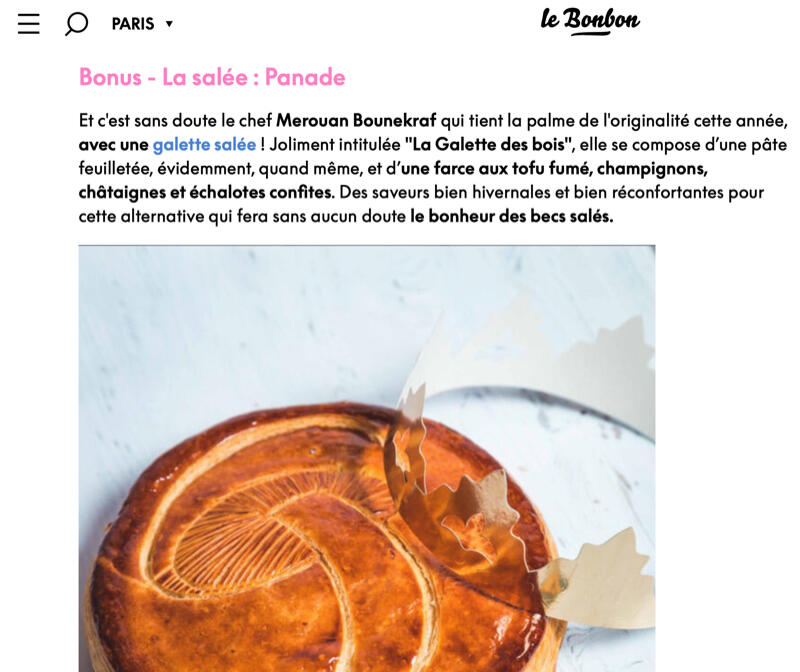Article à propos de Panade Paris sur le site Sortir à Paris