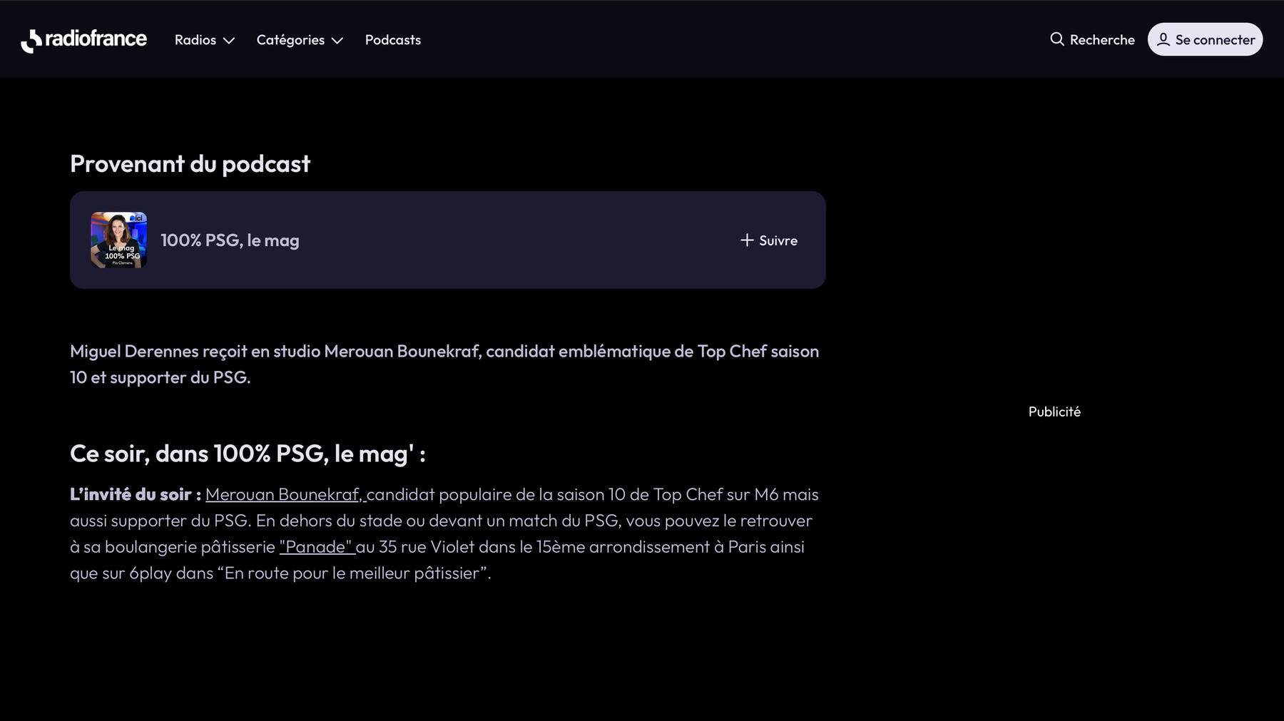 Article à propos de Panade Paris sur le site L'officiel